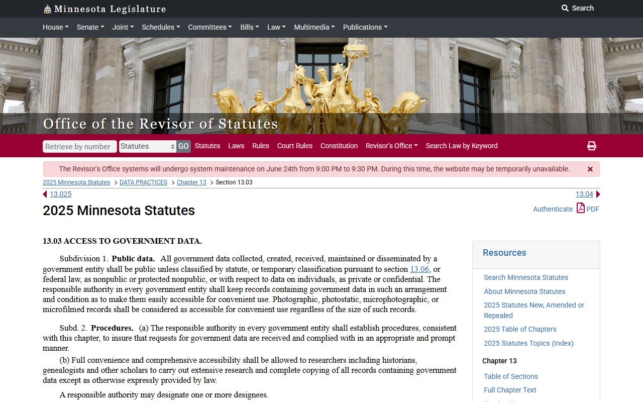 Pope County court records Minnesota public data statute
