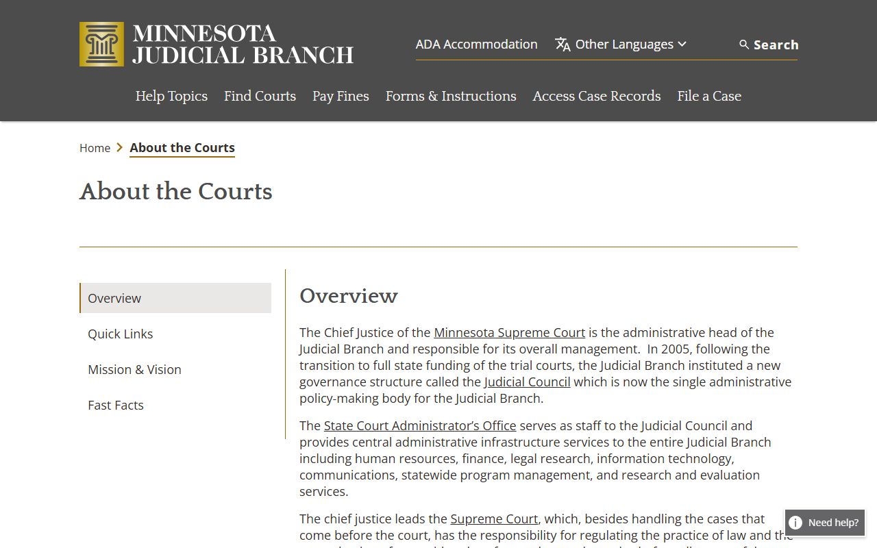 Pope County court records Minnesota court structure overview